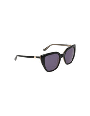 Square Acetate Sunglasses with Uplifting Frame - Anne Klein BLACK IVORY
