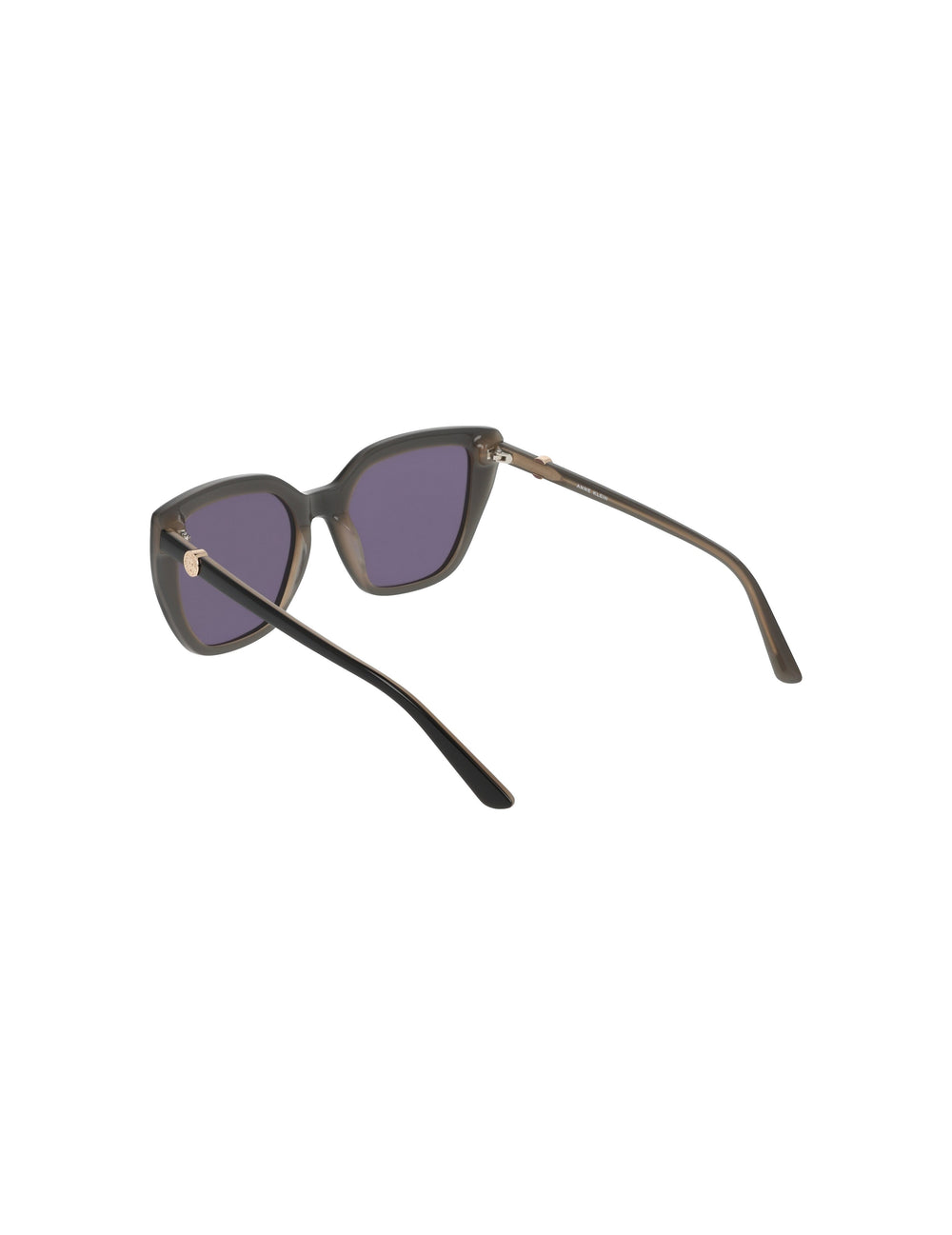 Square Acetate Sunglasses with Uplifting Frame - Anne Klein BLACK IVORY