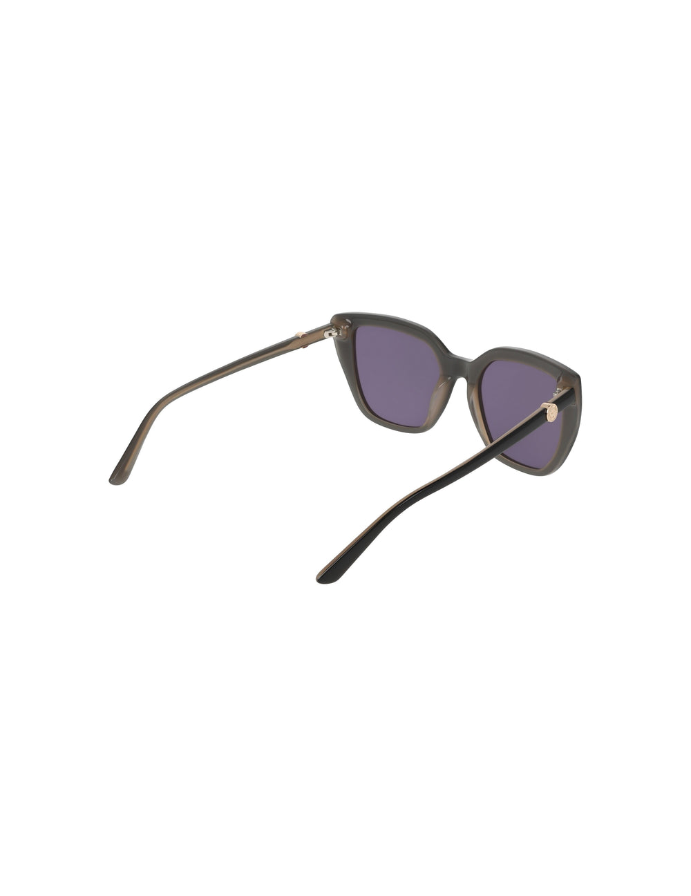 Square Acetate Sunglasses with Uplifting Frame - Anne Klein BLACK IVORY