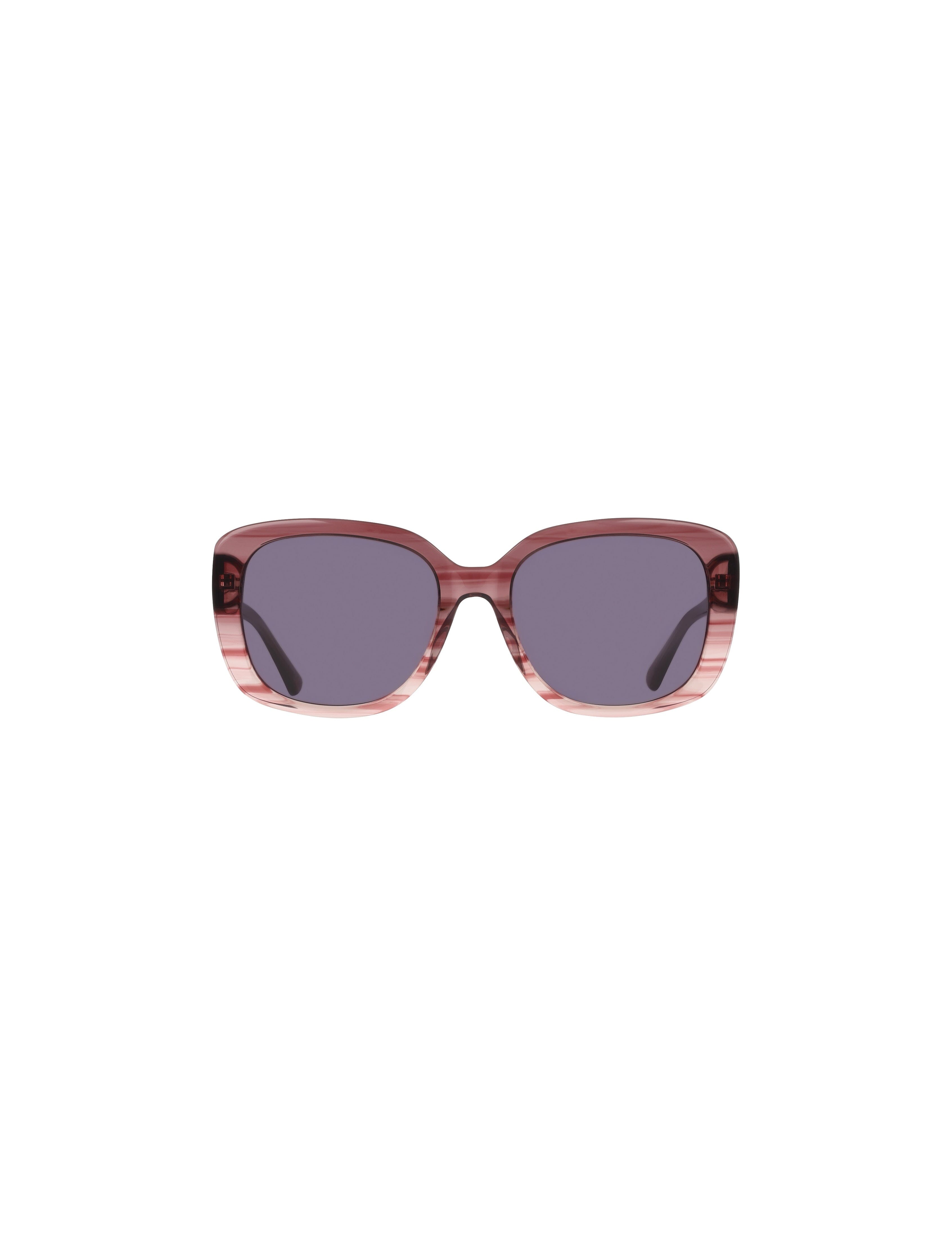 Oversized Square Frame Gradient Lens Sunglasses - Anne Klein MERLOT GRADIENT