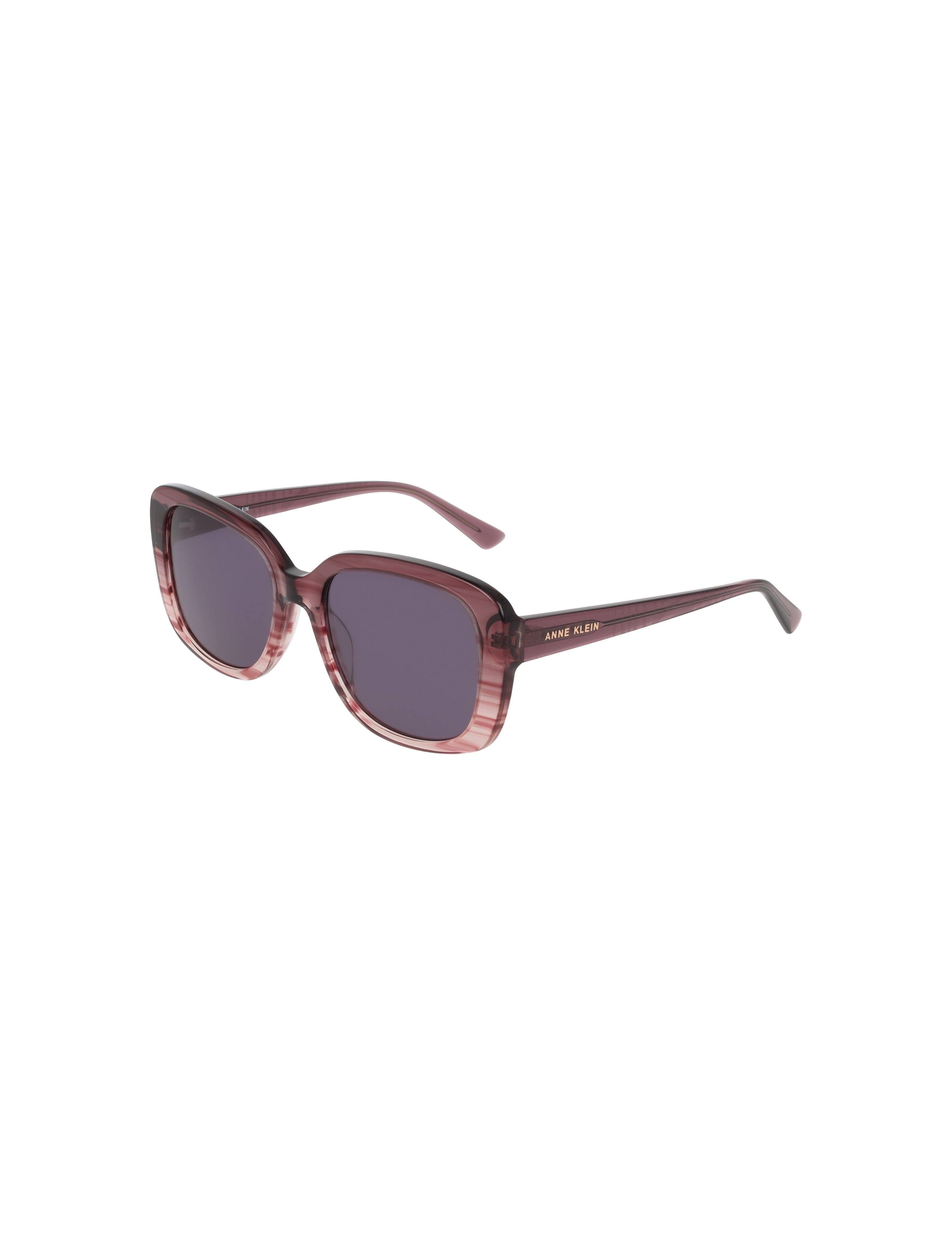 Oversized Square Frame Gradient Lens Sunglasses - Anne Klein MERLOT GRADIENT
