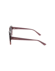Oversized Square Frame Gradient Lens Sunglasses - Anne Klein MERLOT GRADIENT
