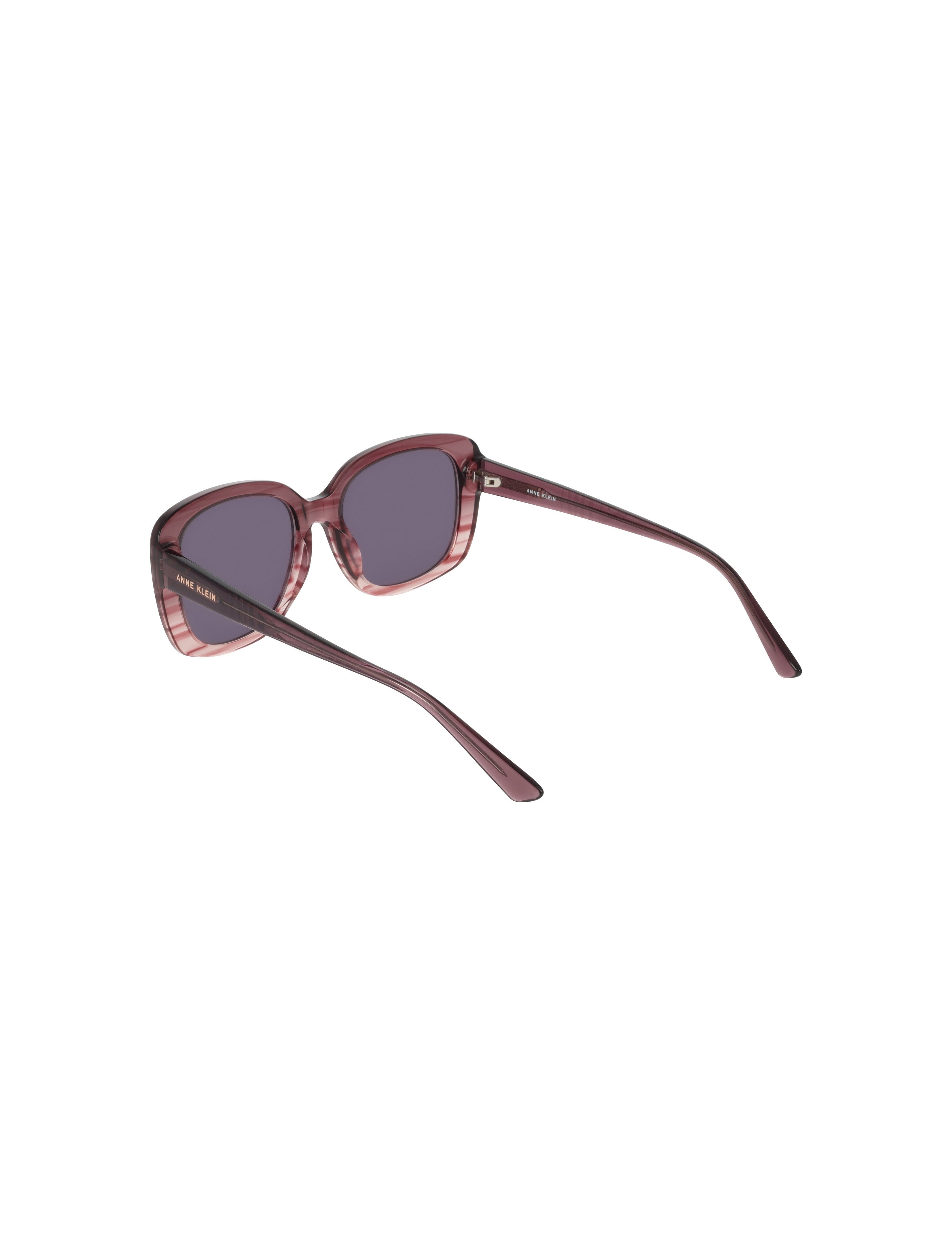 Oversized Square Frame Gradient Lens Sunglasses - Anne Klein MERLOT GRADIENT