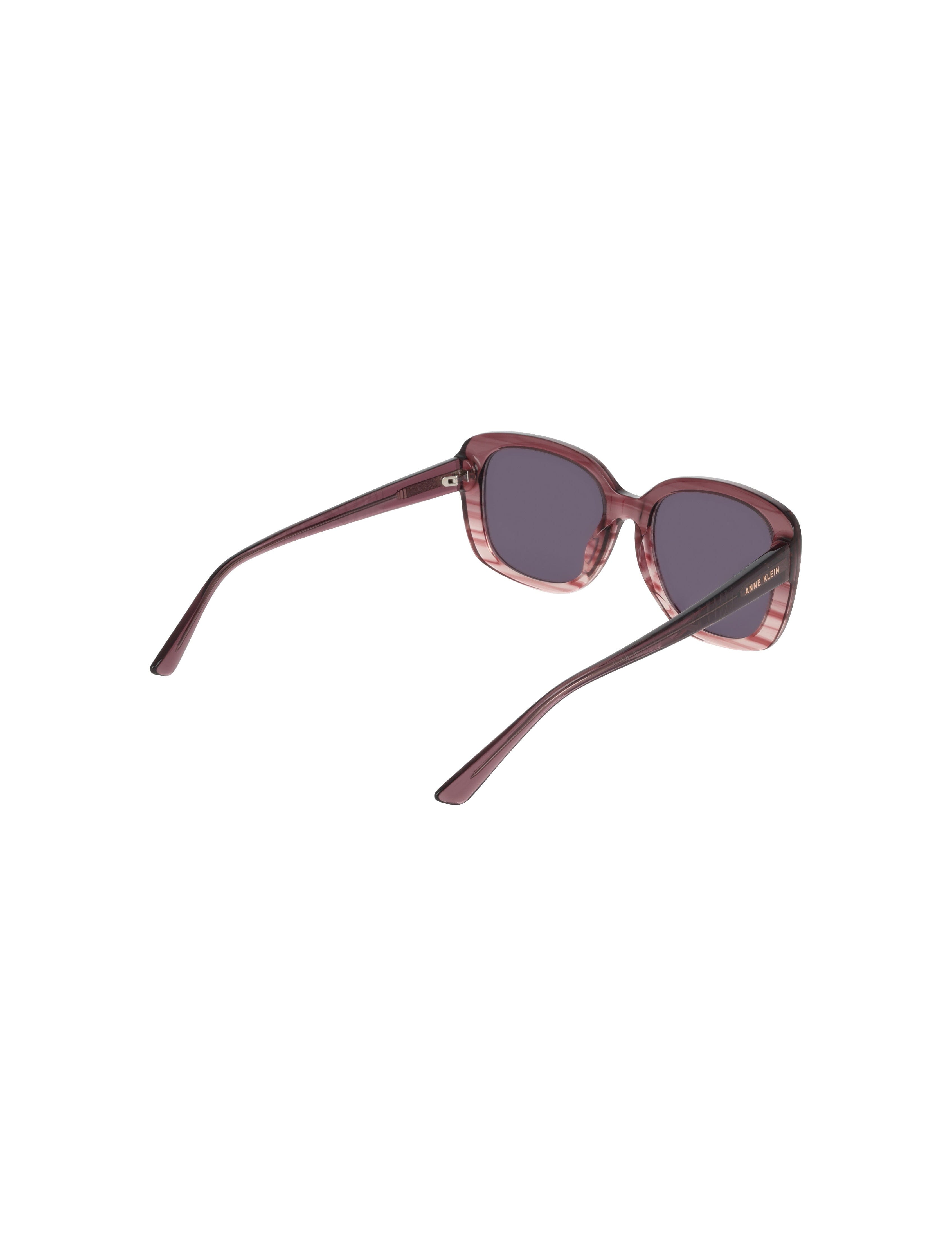 Oversized Square Frame Gradient Lens Sunglasses - Anne Klein MERLOT GRADIENT