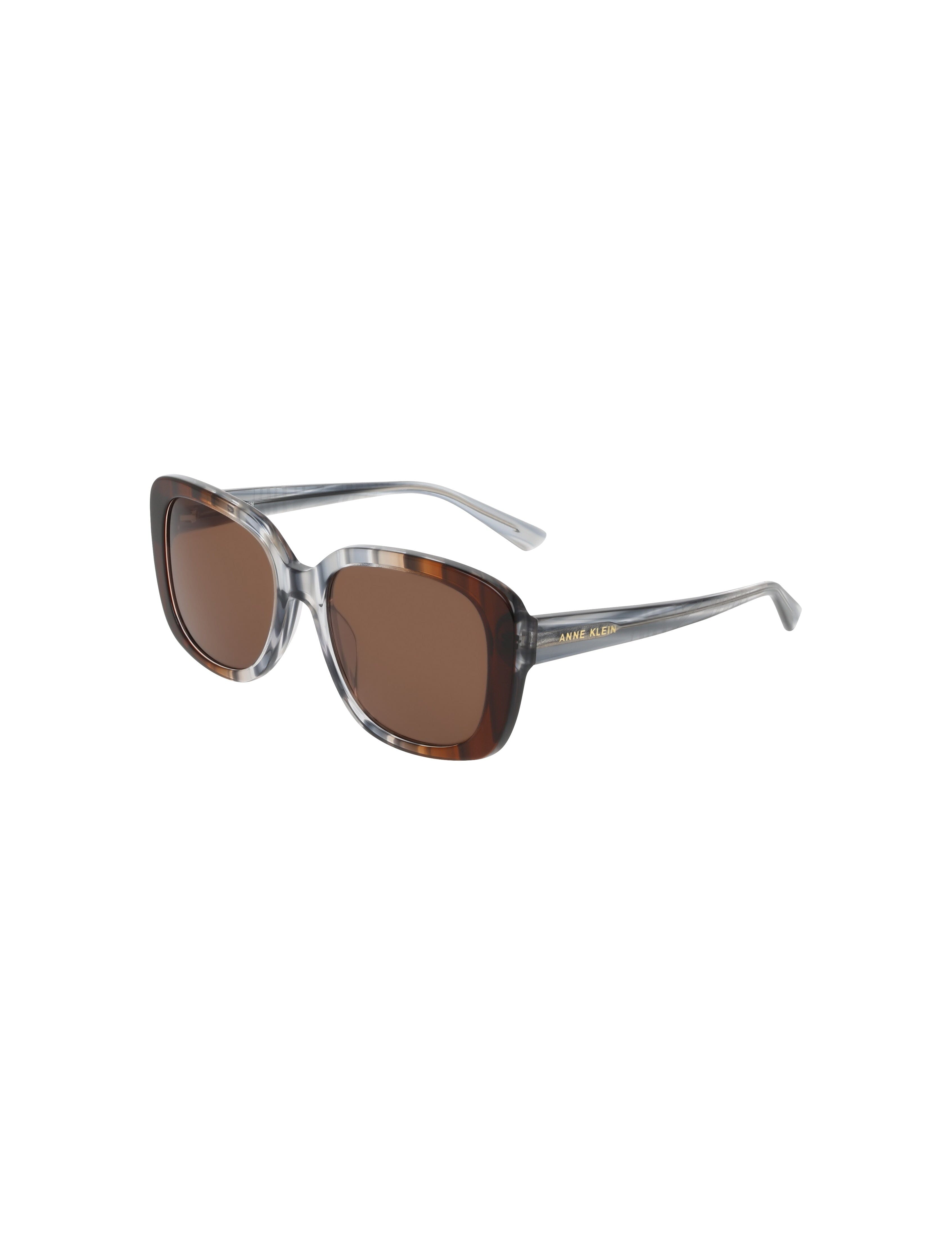 Oversized Square Frame Gradient Lens Sunglasses - Anne Klein BLUE GRADIENT