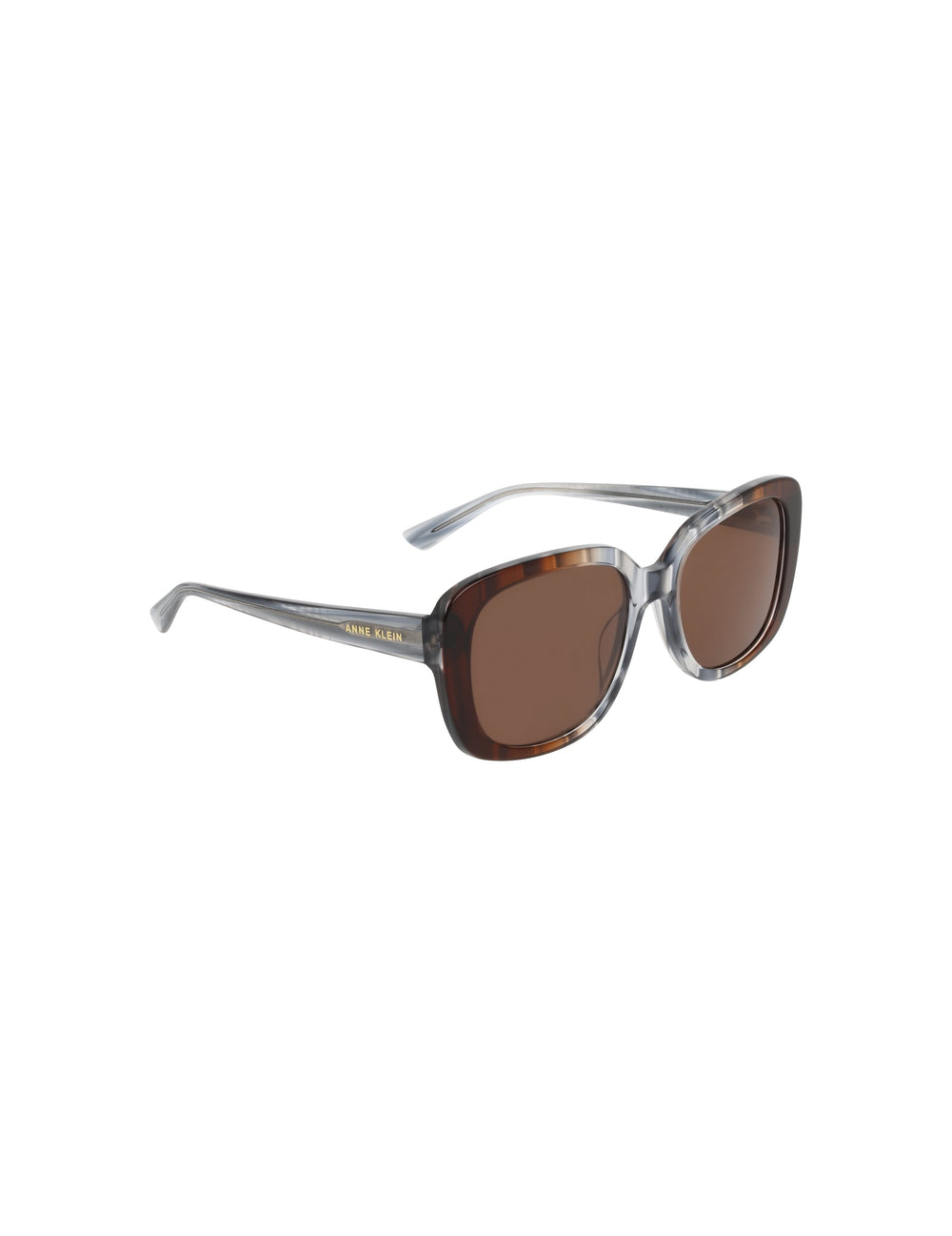 Oversized Square Frame Gradient Lens Sunglasses - Anne Klein BLUE GRADIENT