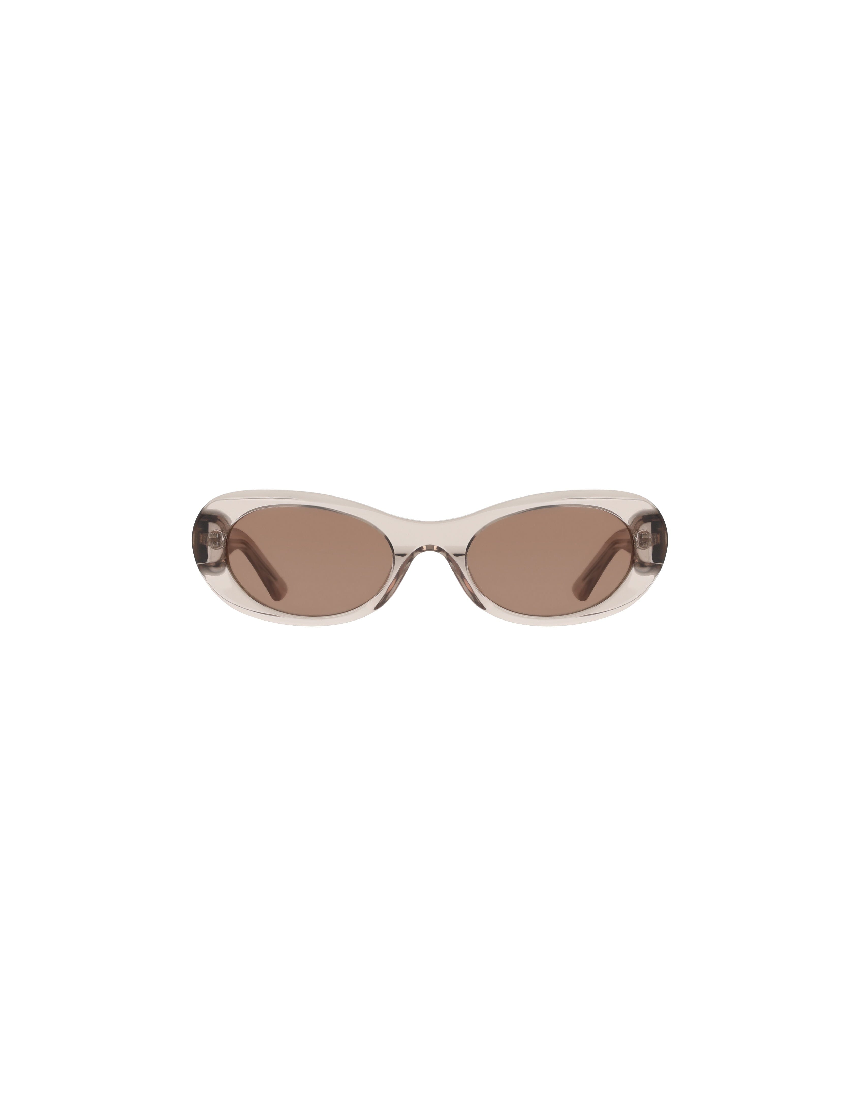 Modern Oval Frame Sunglasses - Anne Klein TAUPE CRYSTAL
