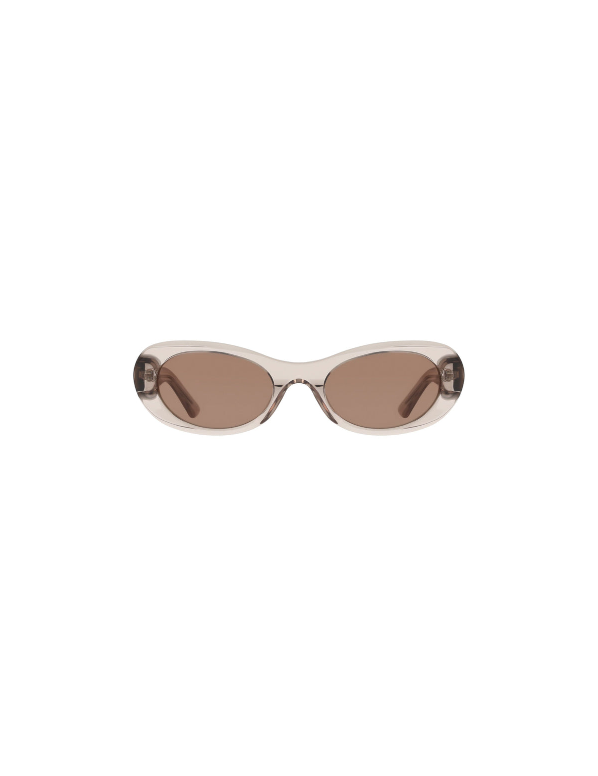 Modern Oval Frame Sunglasses - Anne Klein TAUPE CRYSTAL