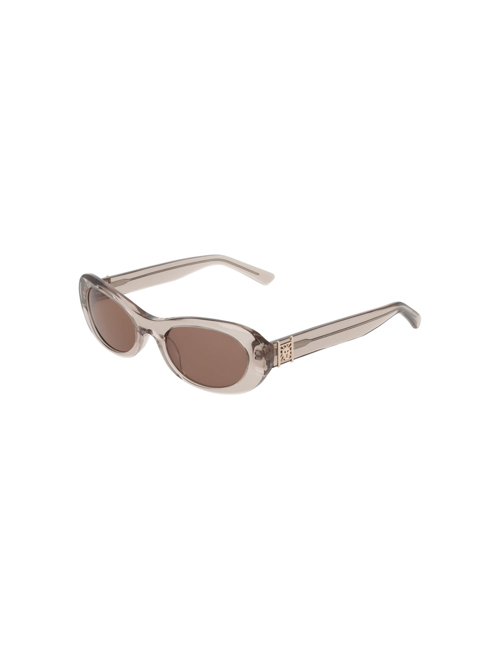Modern Oval Frame Sunglasses - Anne Klein TAUPE CRYSTAL