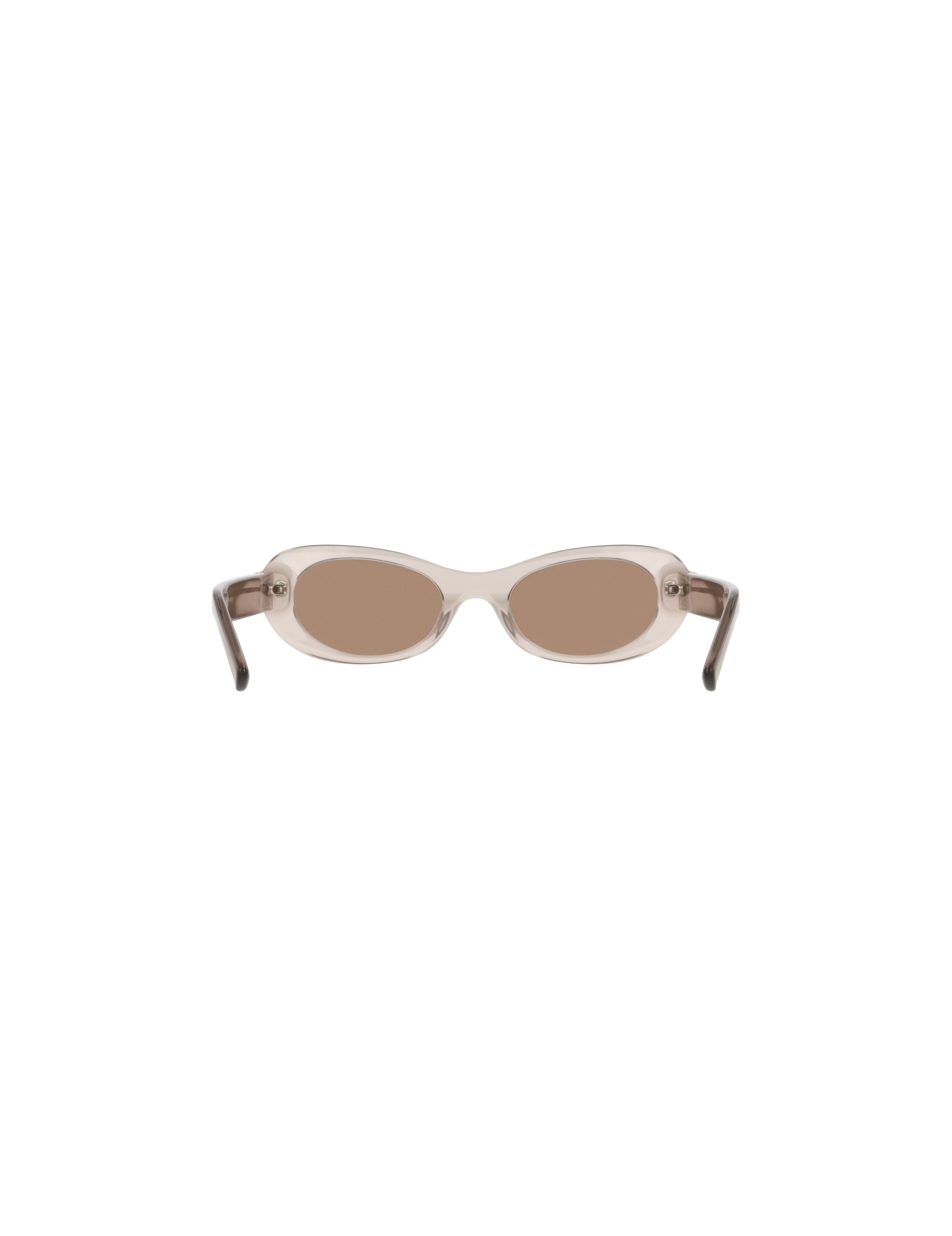 Modern Oval Frame Sunglasses - Anne Klein TAUPE CRYSTAL