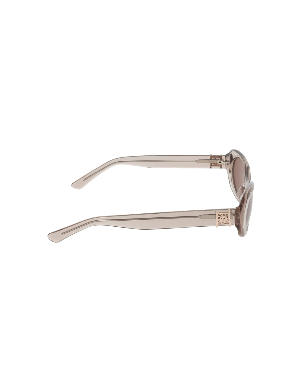 Modern Oval Frame Sunglasses - Anne Klein TAUPE CRYSTAL