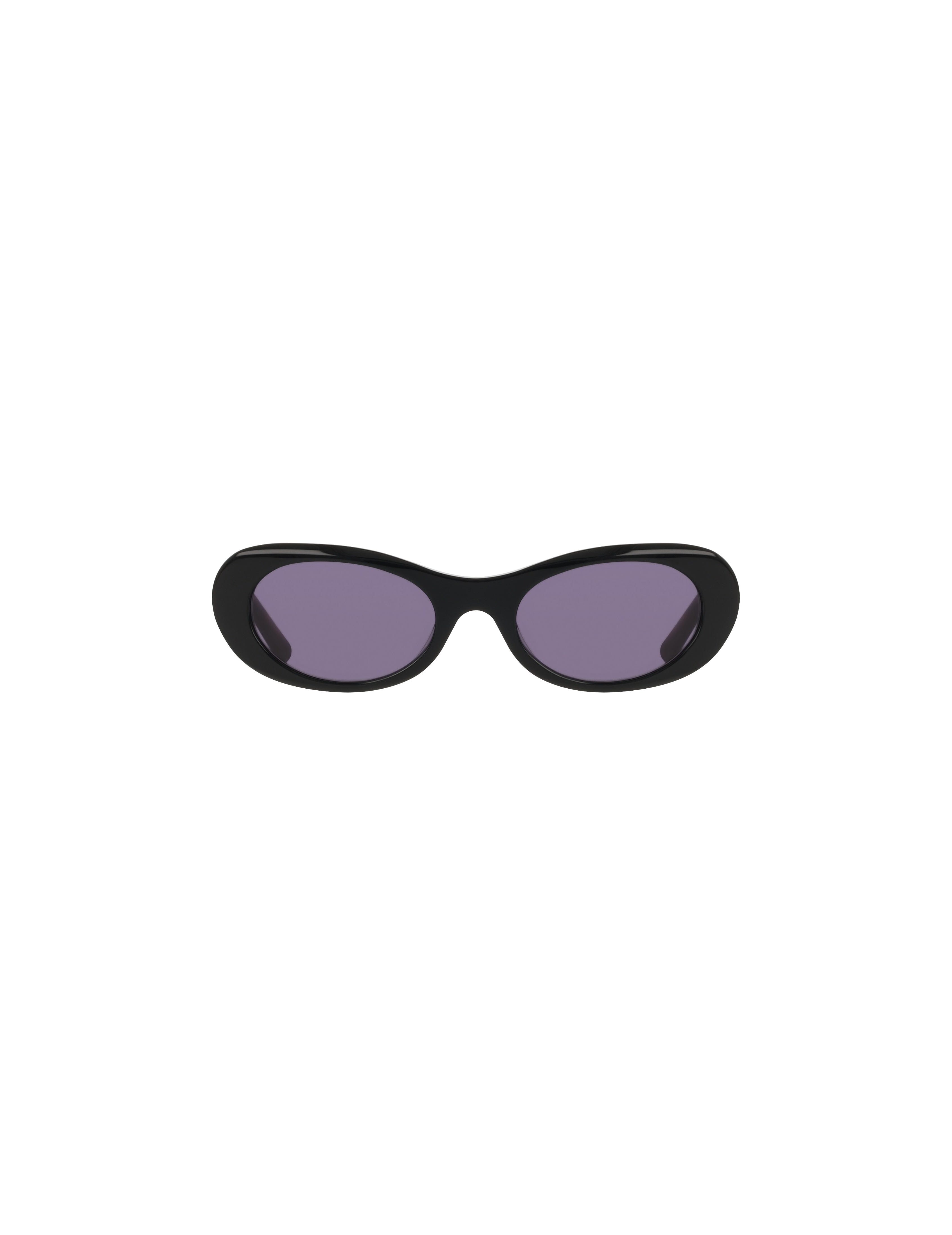 Modern Oval Frame Sunglasses - Anne Klein BLACK