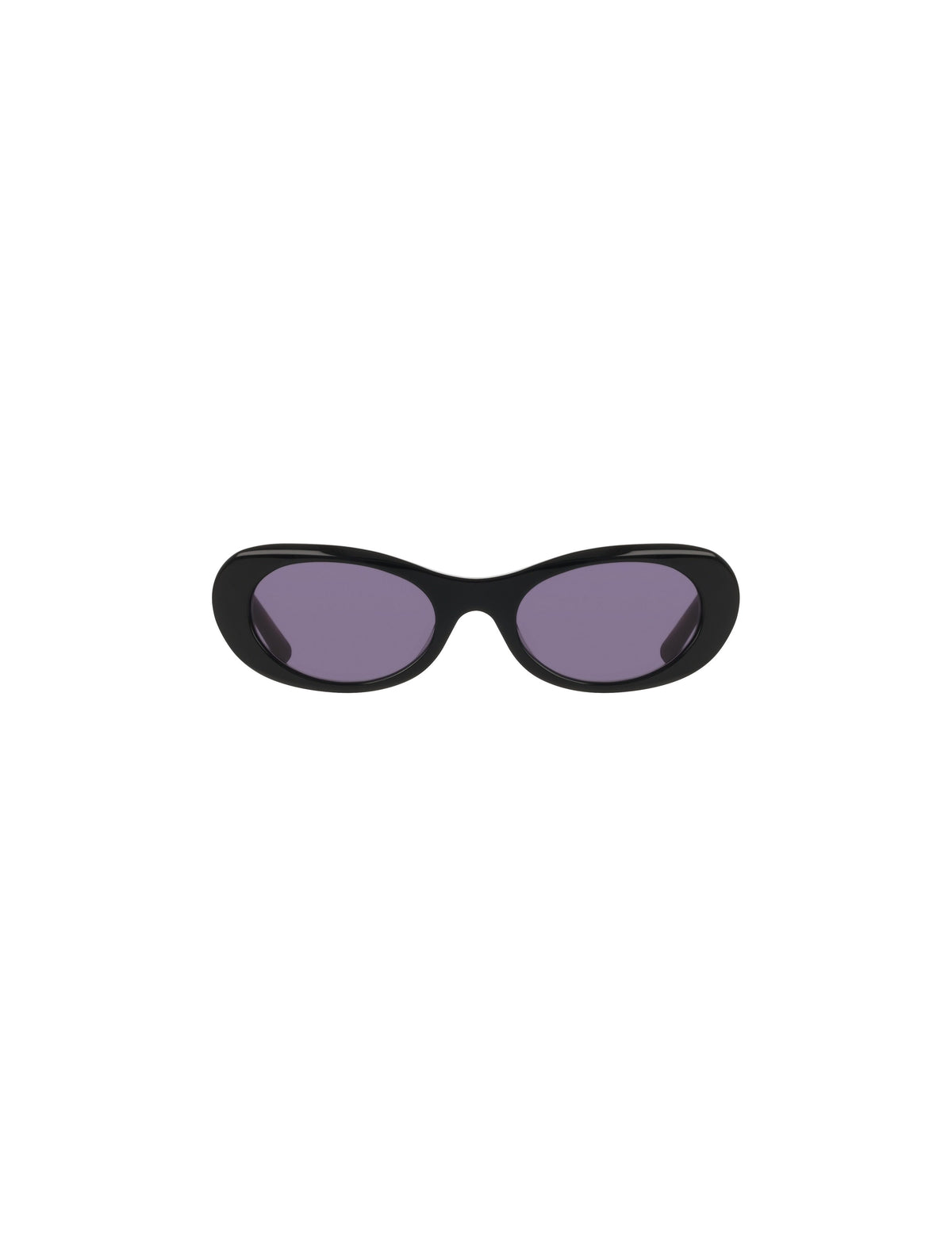 Modern Oval Frame Sunglasses - Anne Klein BLACK