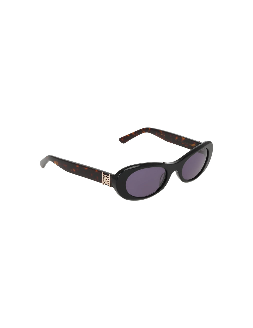 Modern Oval Frame Sunglasses - Anne Klein BLACK