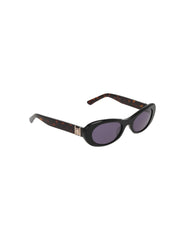 Modern Oval Frame Sunglasses - Anne Klein BLACK