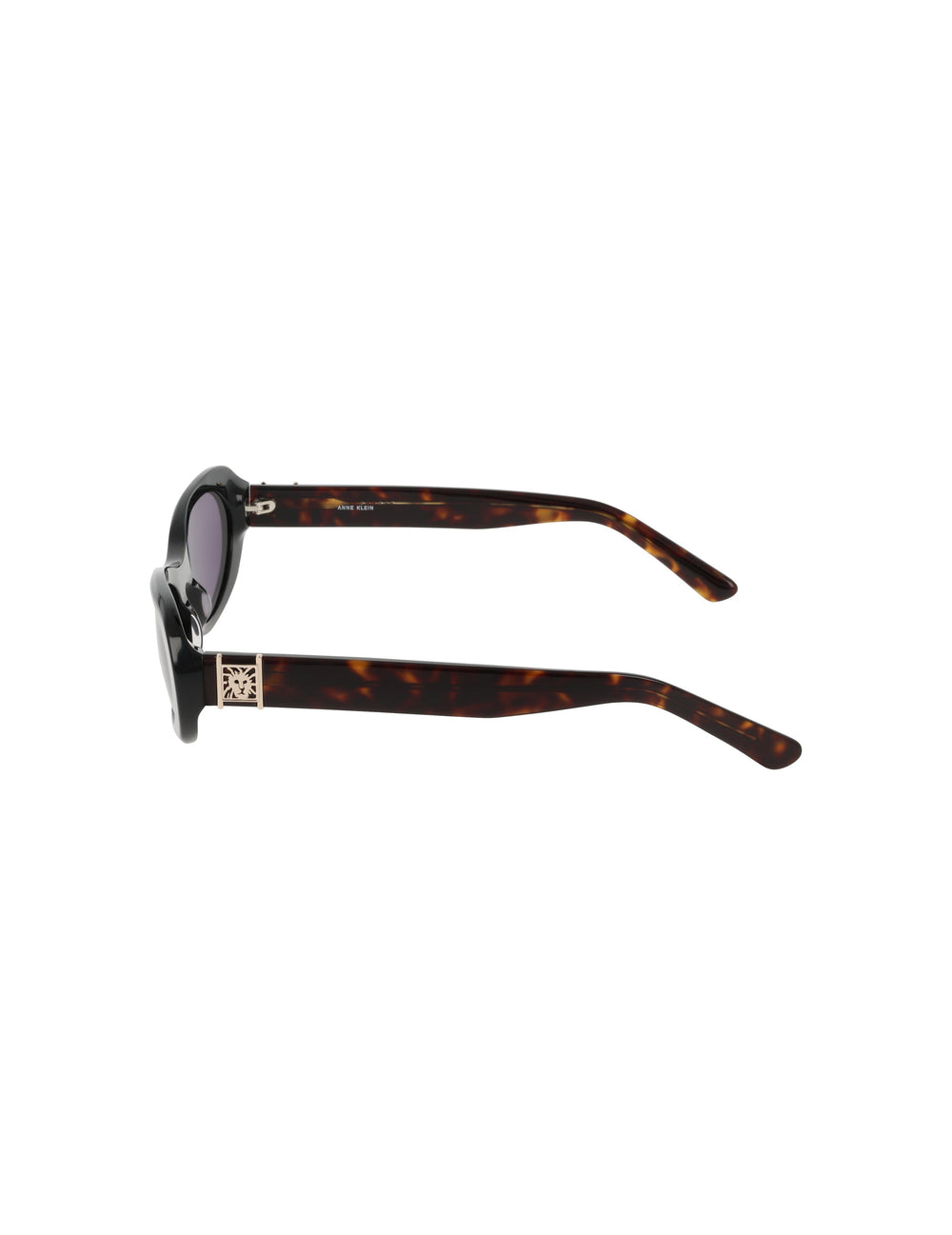 Modern Oval Frame Sunglasses - Anne Klein BLACK
