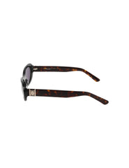 Modern Oval Frame Sunglasses - Anne Klein BLACK