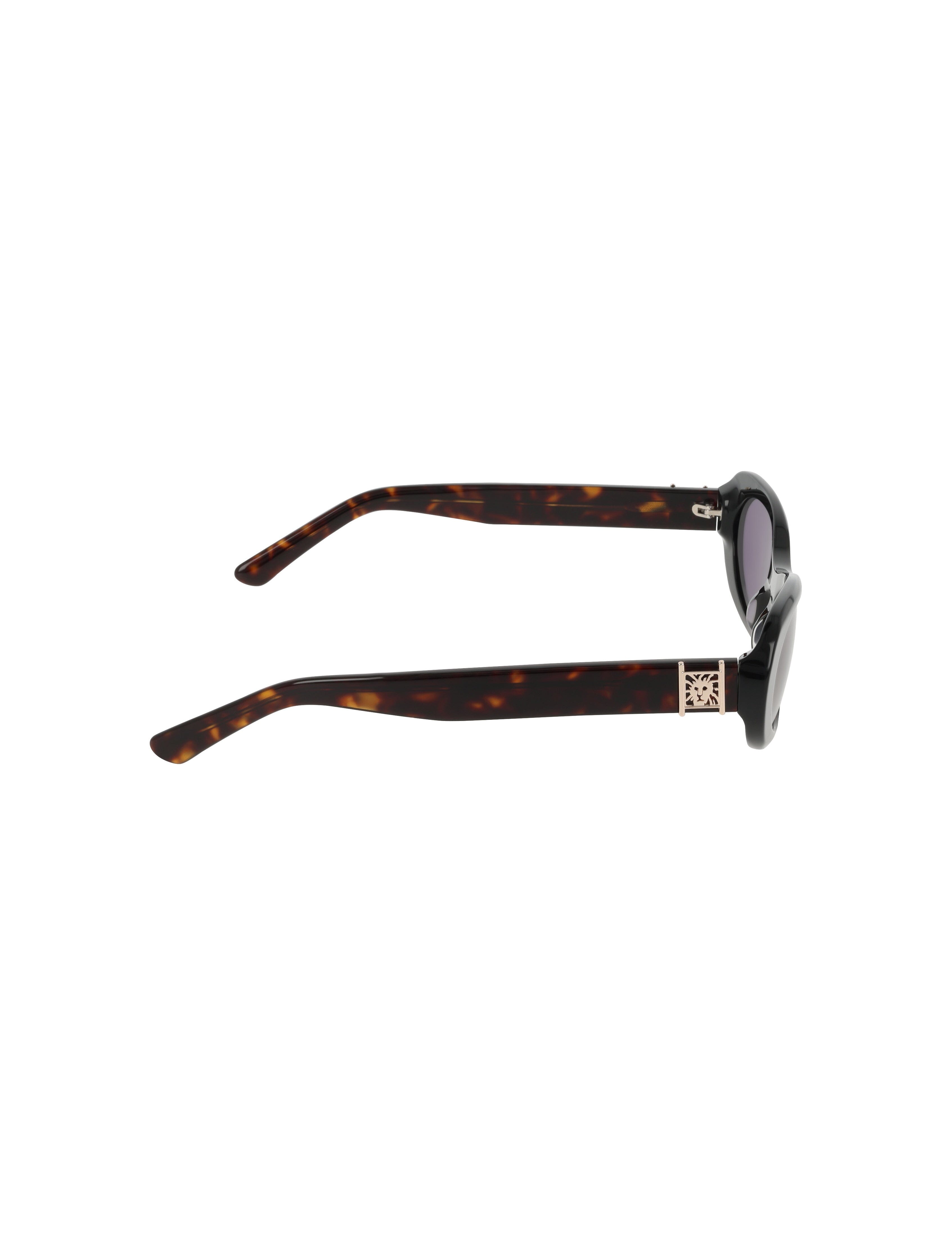 Modern Oval Frame Sunglasses - Anne Klein BLACK