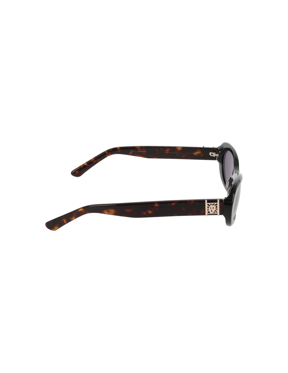 Modern Oval Frame Sunglasses - Anne Klein BLACK