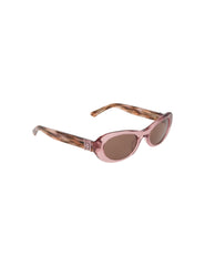 Modern Oval Frame Sunglasses - Anne Klein BERRY