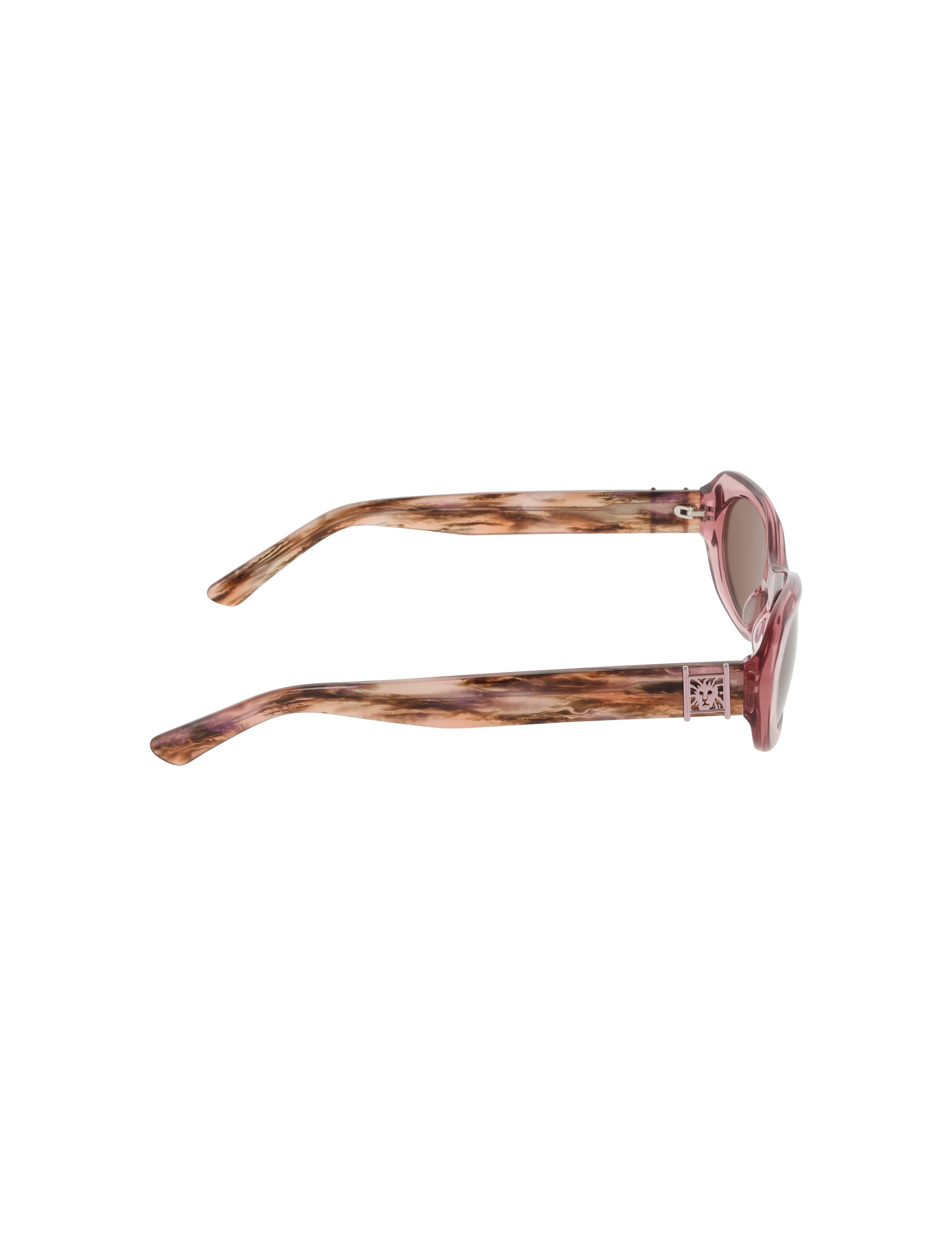 Modern Oval Frame Sunglasses - Anne Klein BERRY