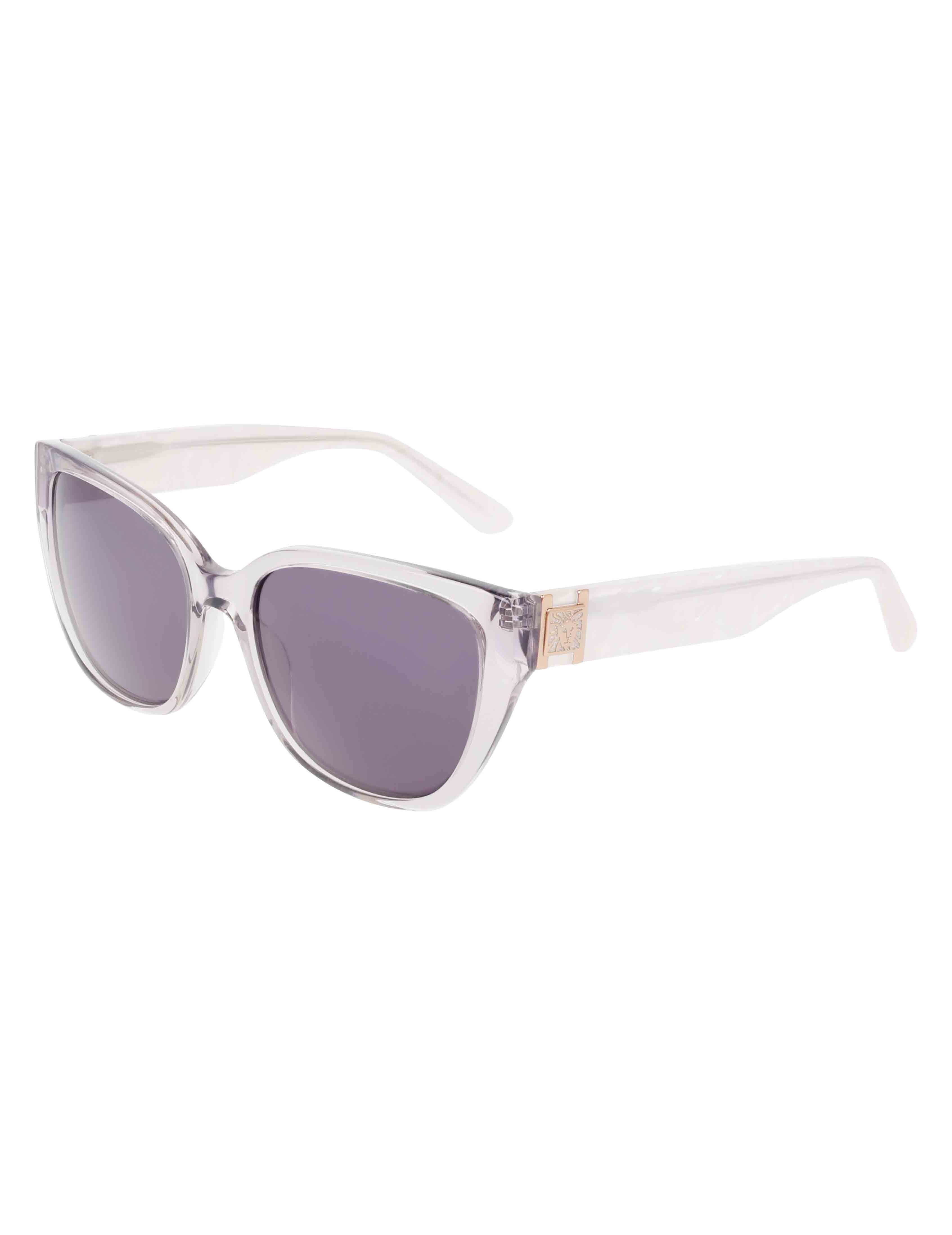 Uplifting Marbleized Sunglasses - Anne Klein Grey Crystal
