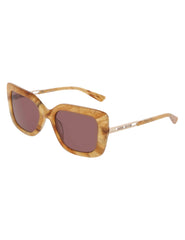 Trendy Oversized Square Sunglasses - Anne Klein Butterscotch