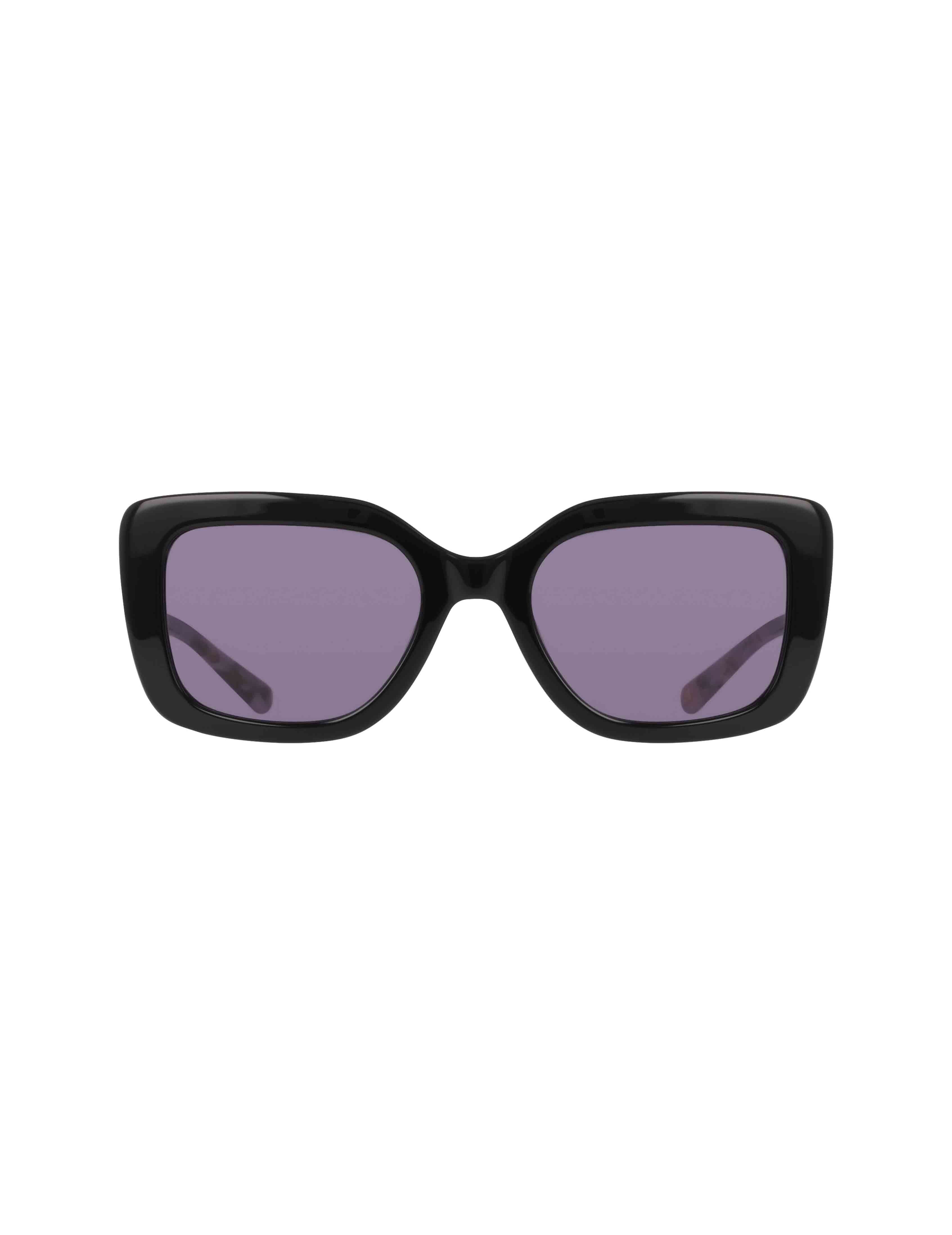 Trendy Oversized Square Sunglasses - Anne Klein Black