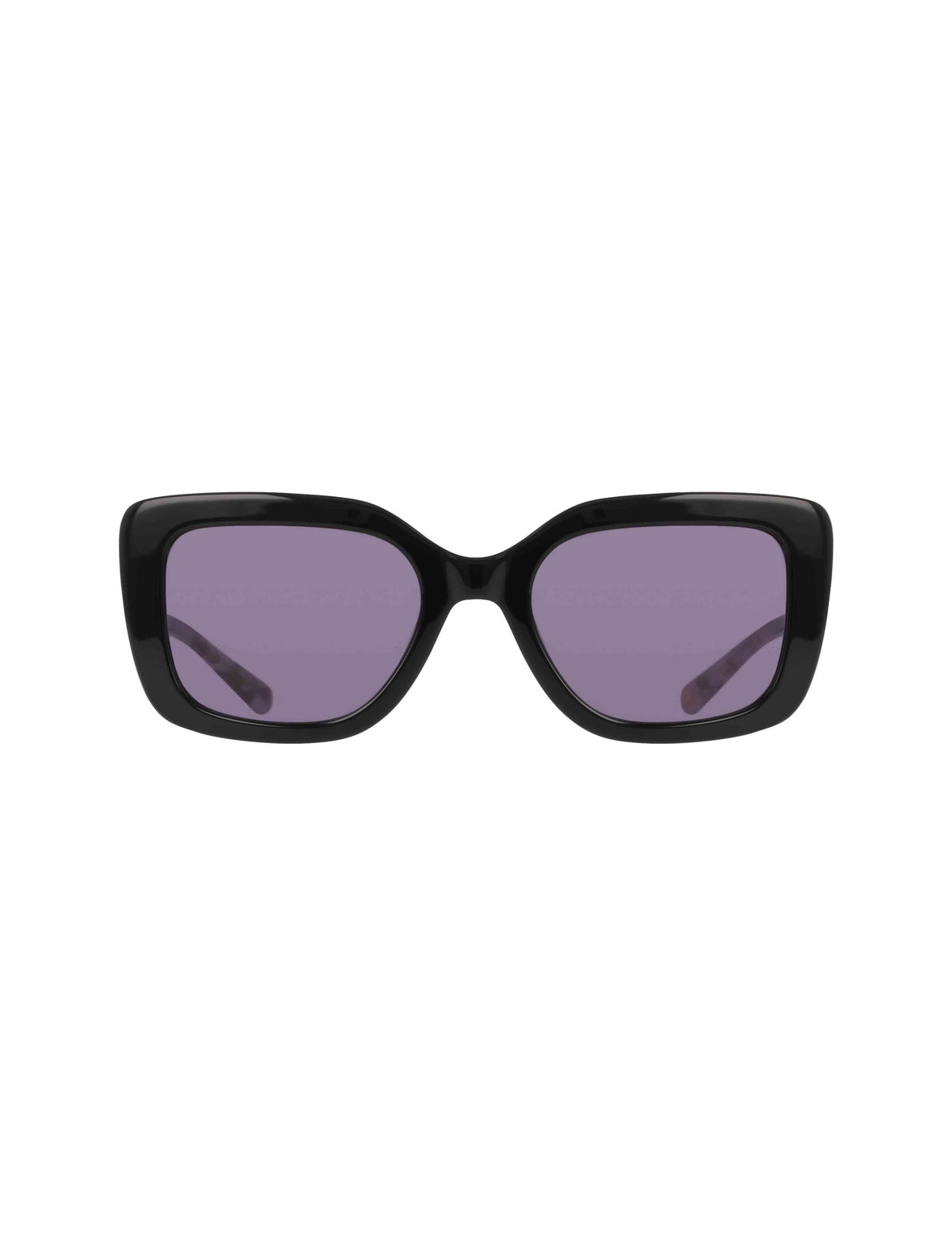 Trendy Oversized Square Sunglasses - Anne Klein Black
