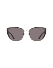 Elegant Metal Cat-Eye Sunglasses - Anne Klein Black Gold