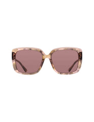 Oversized Square Tortoise Sunglasses - Anne Klein Rose