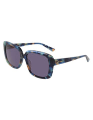 Oversized Square Tortoise Sunglasses - Anne Klein Navy Tortoise