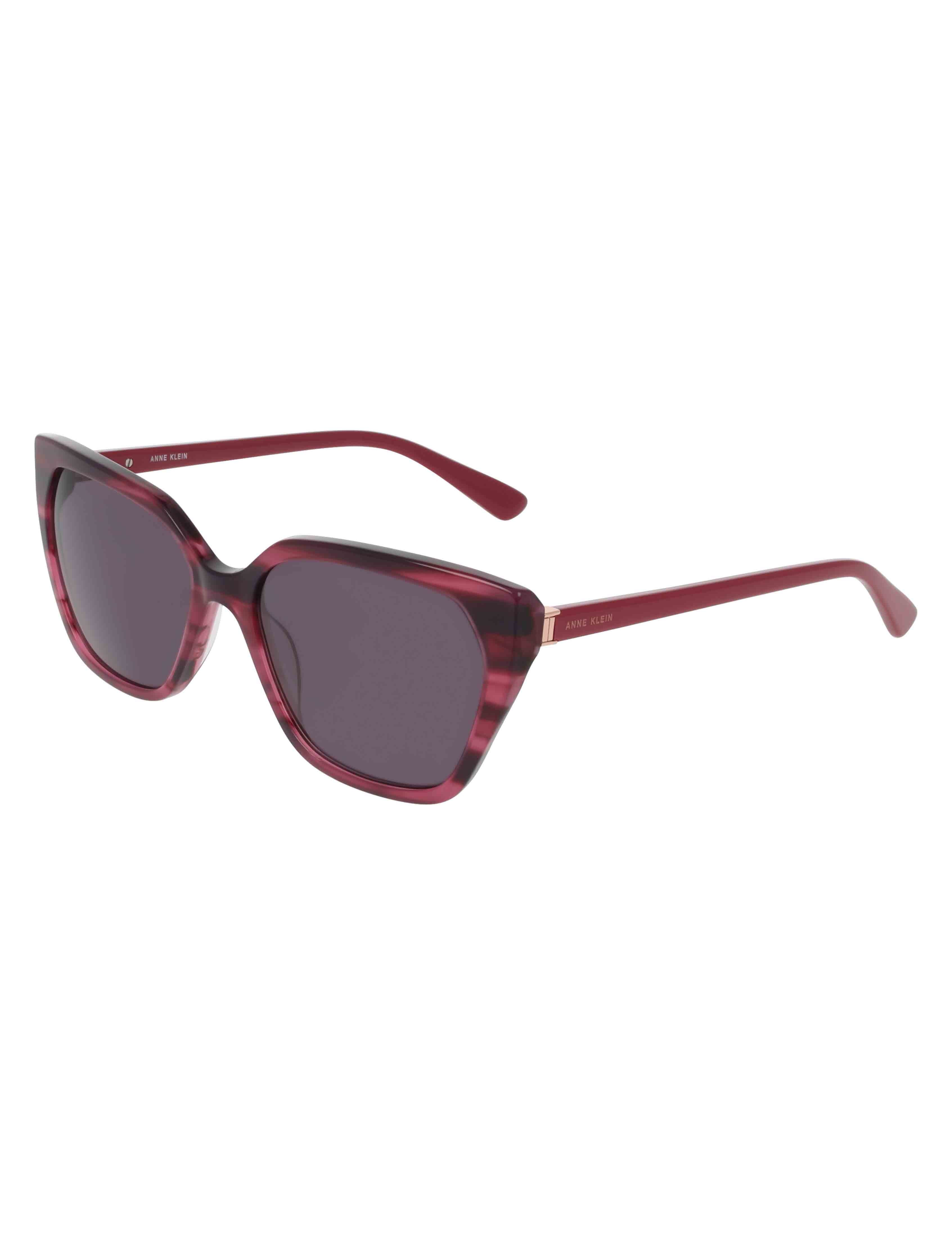 Cat-Eye Horn Colored Sunglasses - Anne Klein Merlot