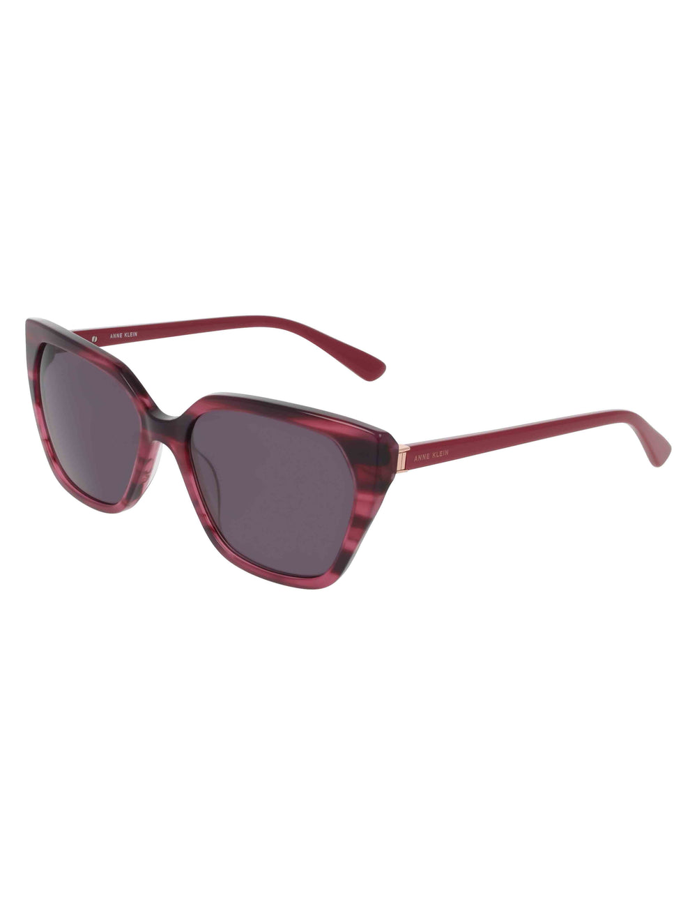 Cat-Eye Horn Colored Sunglasses - Anne Klein Merlot