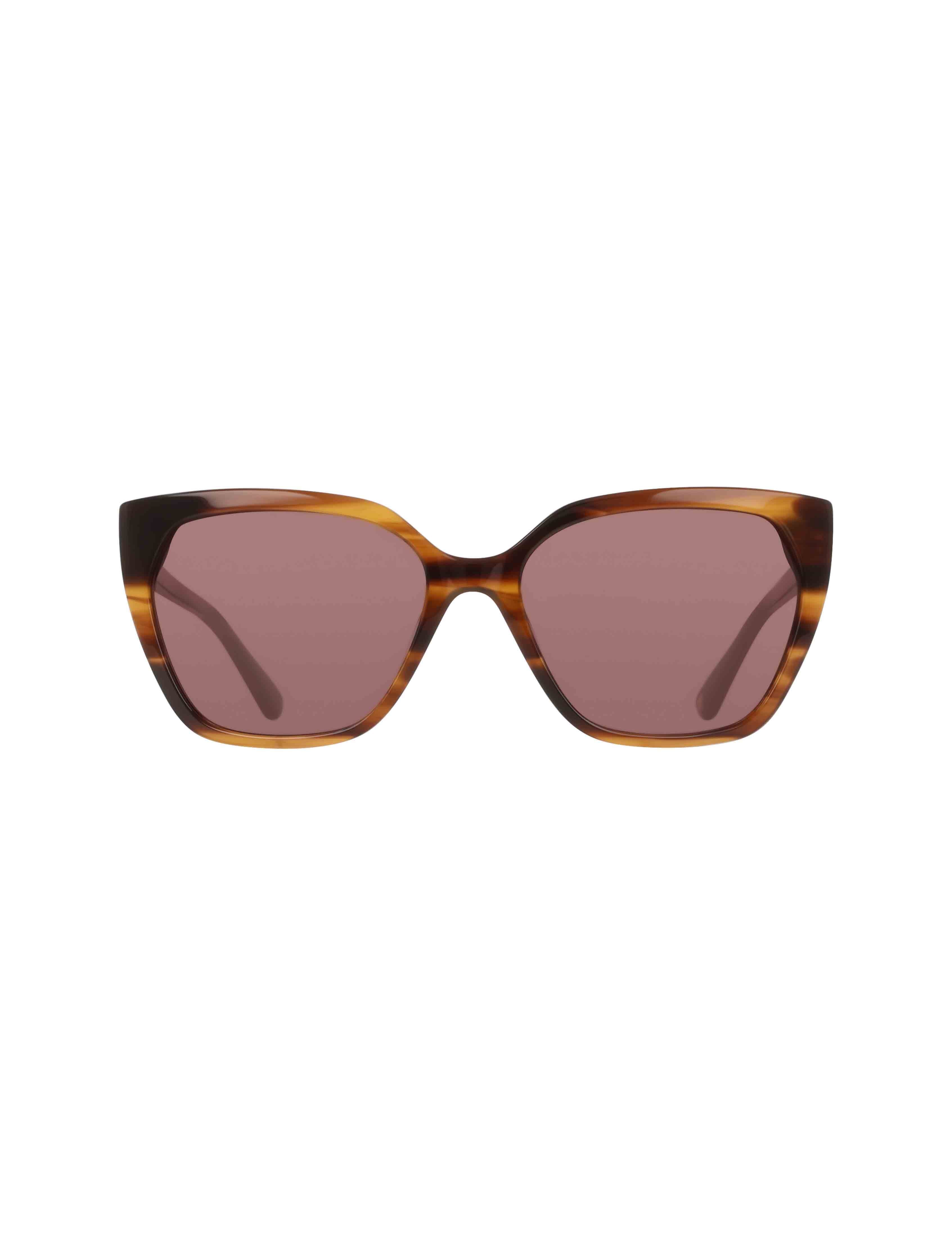 Cat-Eye Horn Colored Sunglasses - Anne Klein Mocha