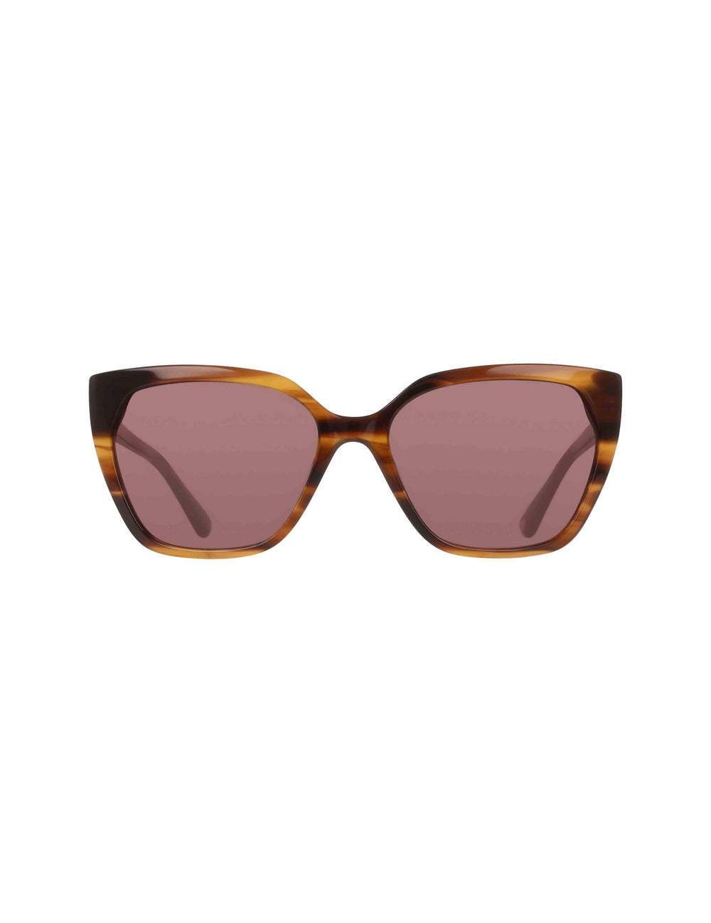 Cat-Eye Horn Colored Sunglasses - Anne Klein Mocha