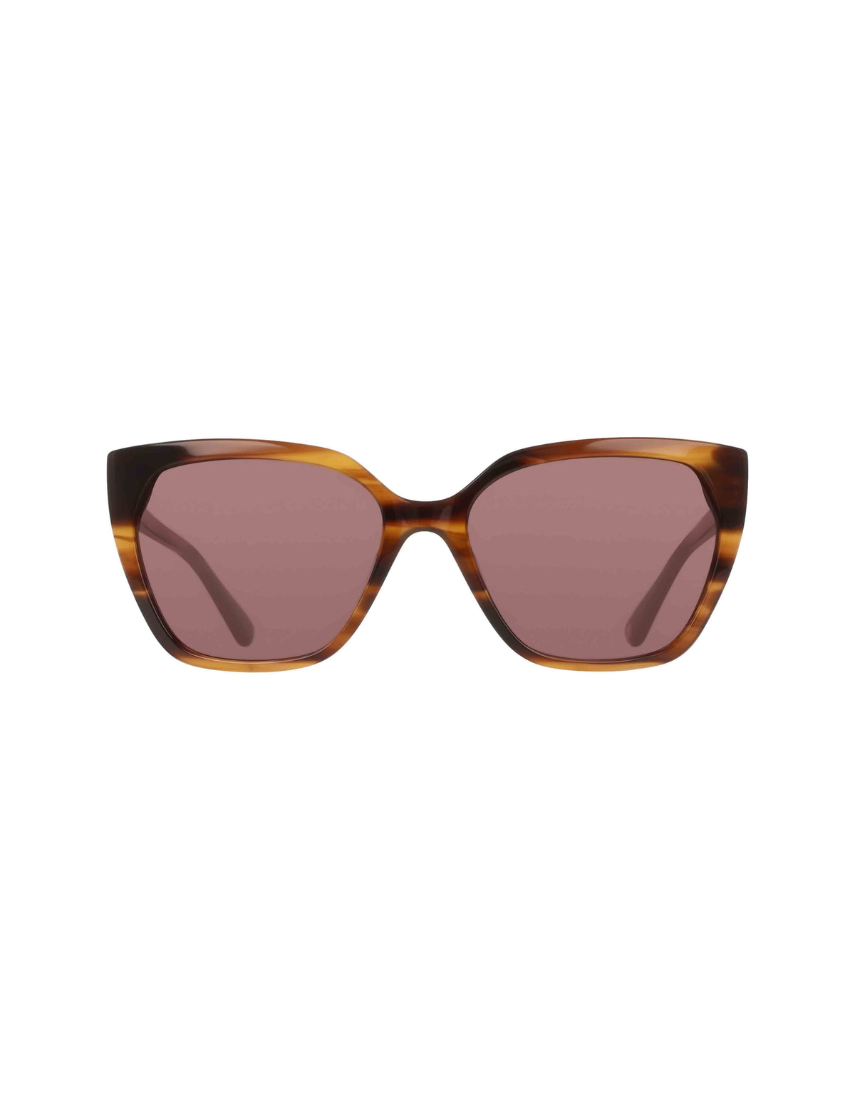 Cat-Eye Horn Colored Sunglasses - Anne Klein Mocha