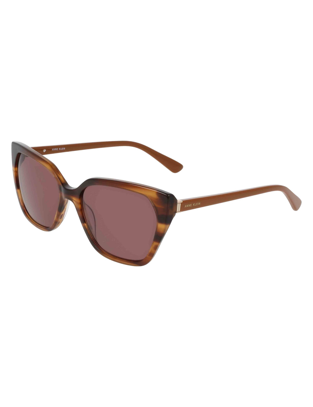 Cat-Eye Horn Colored Sunglasses - Anne Klein Mocha