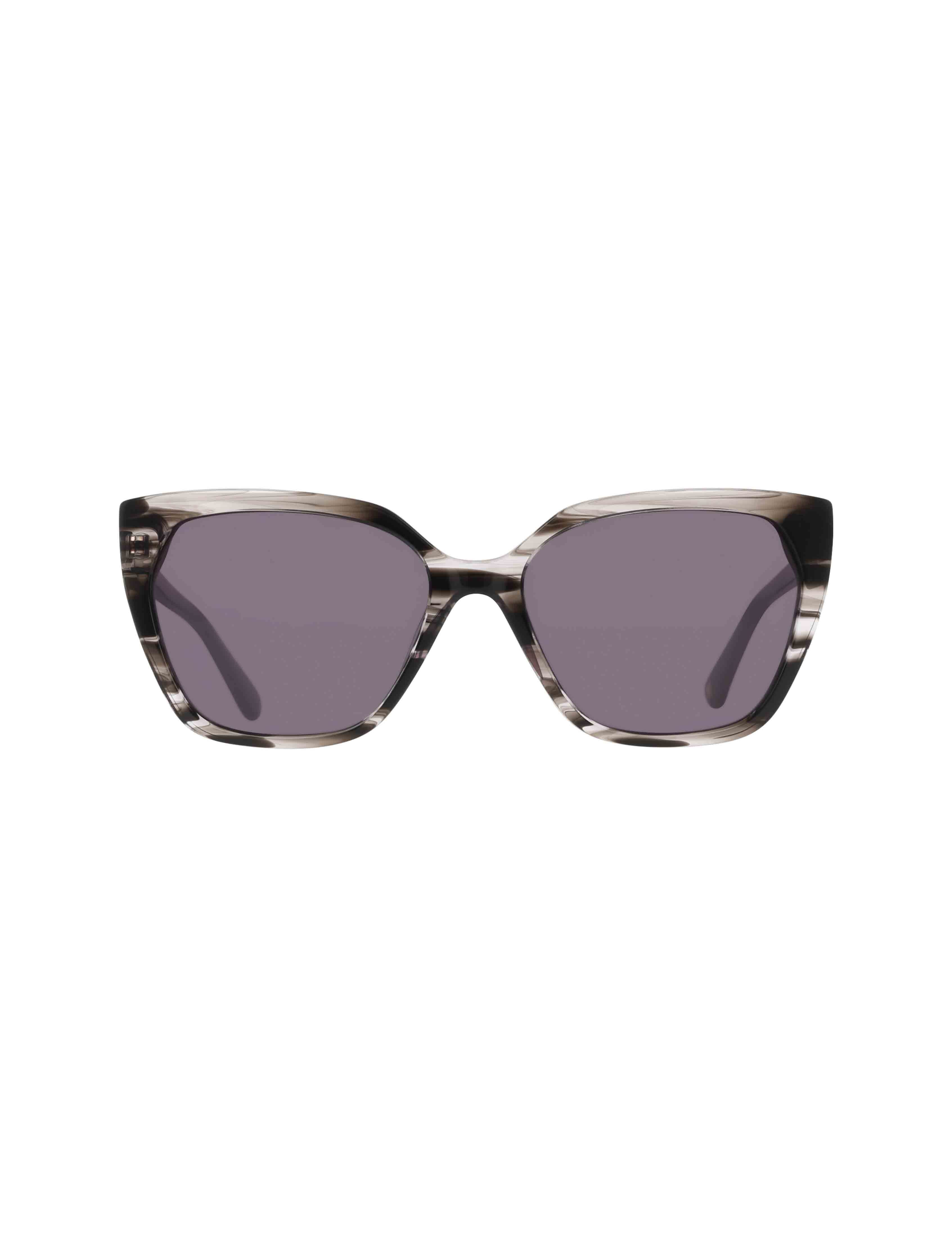 Cat-Eye Horn Colored Sunglasses - Anne Klein Grey