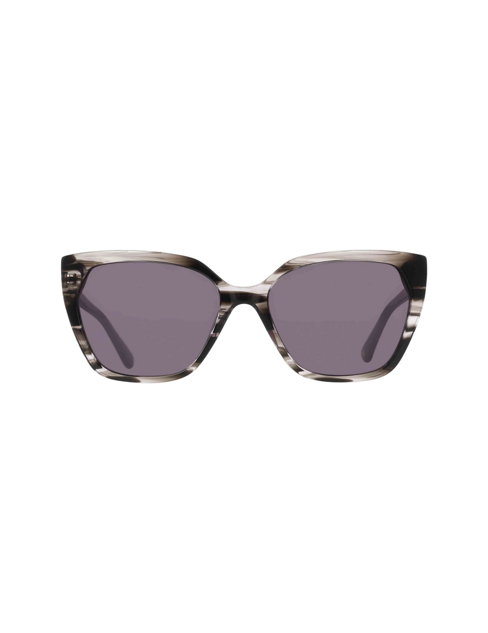 Cat-Eye Horn Colored Sunglasses - Anne Klein Grey