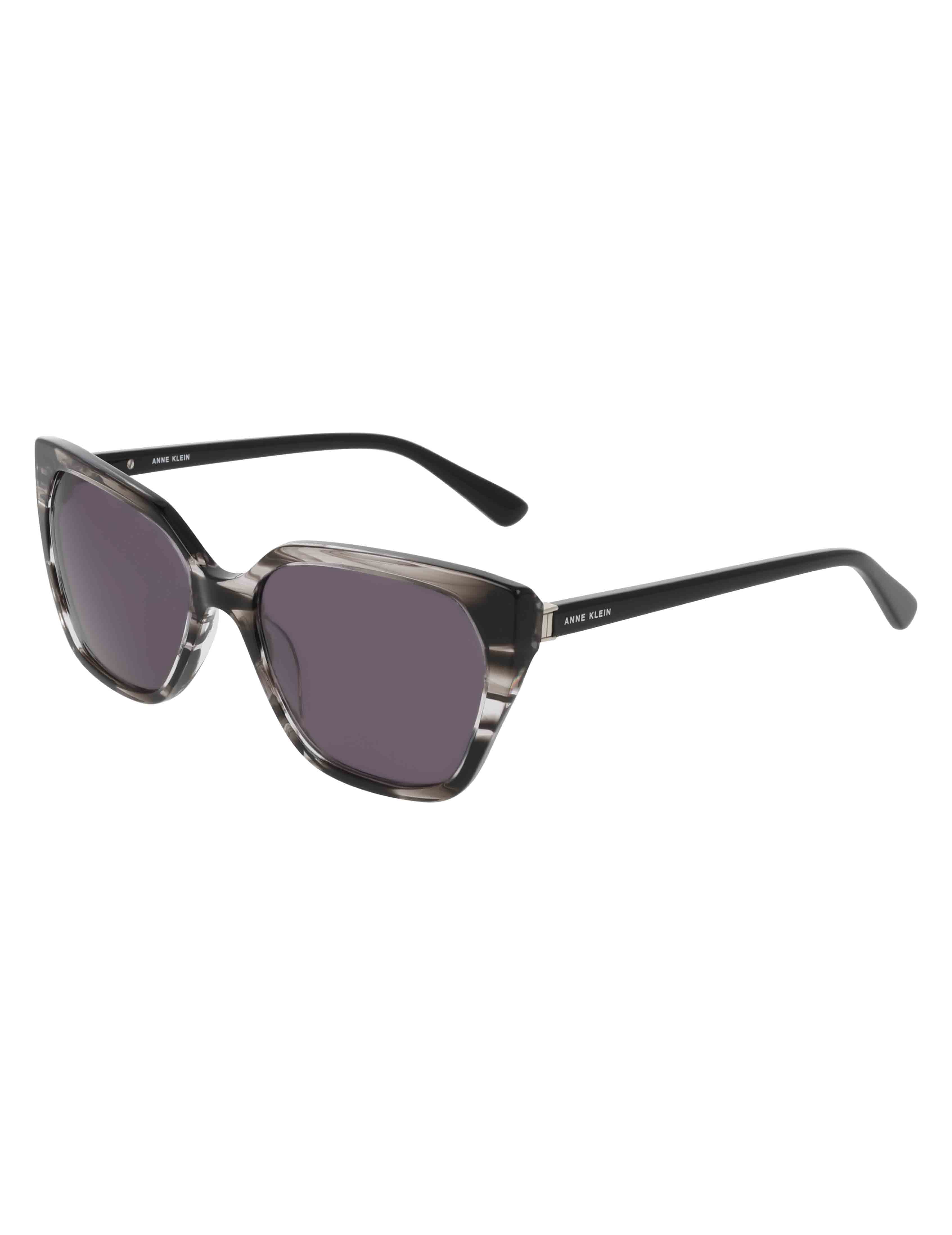 Cat-Eye Horn Colored Sunglasses - Anne Klein Grey