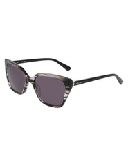 Cat-Eye Horn Colored Sunglasses - Anne Klein Grey