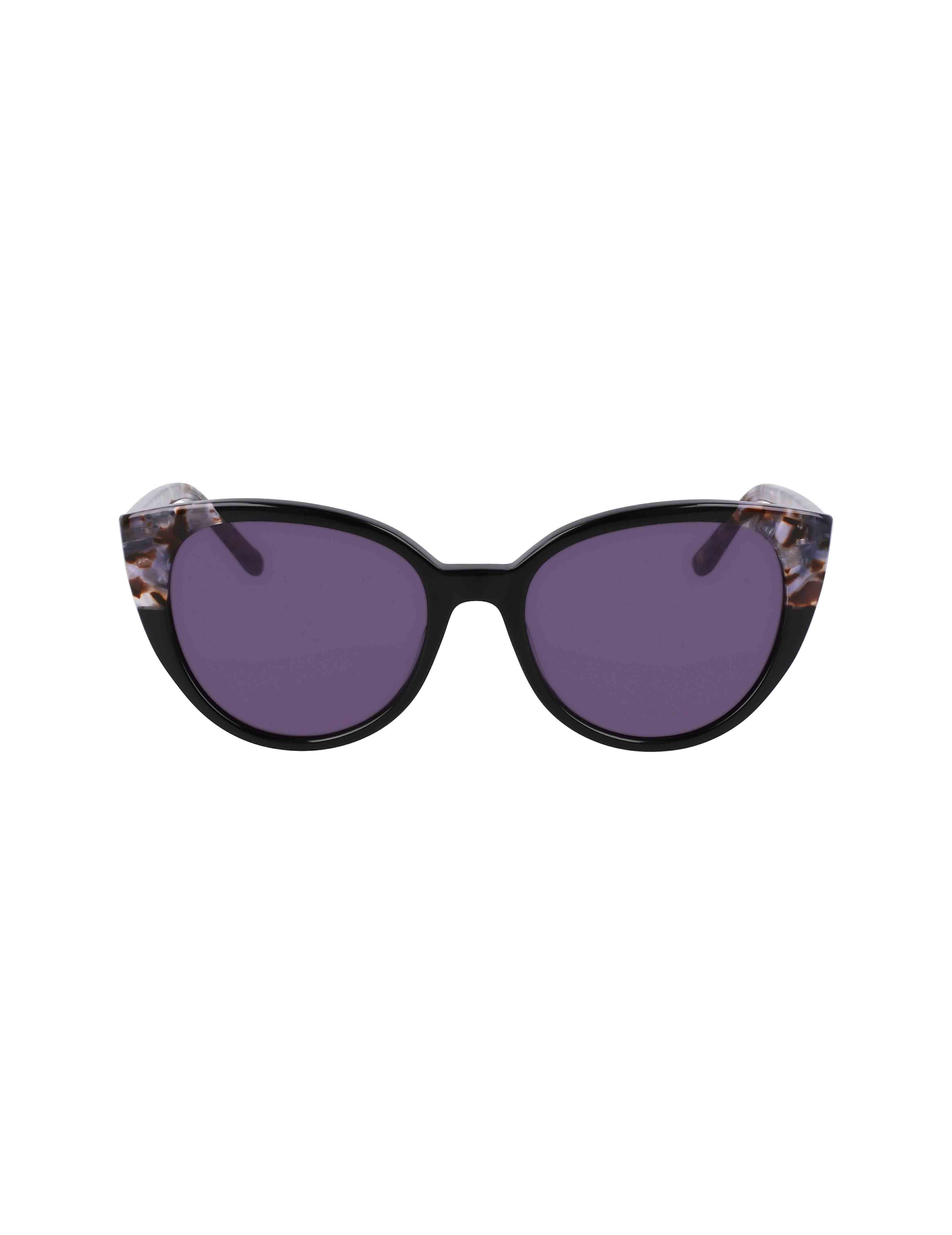 Uplifting Rounded Cat-eye Sunglasses - Anne Klein BLACK