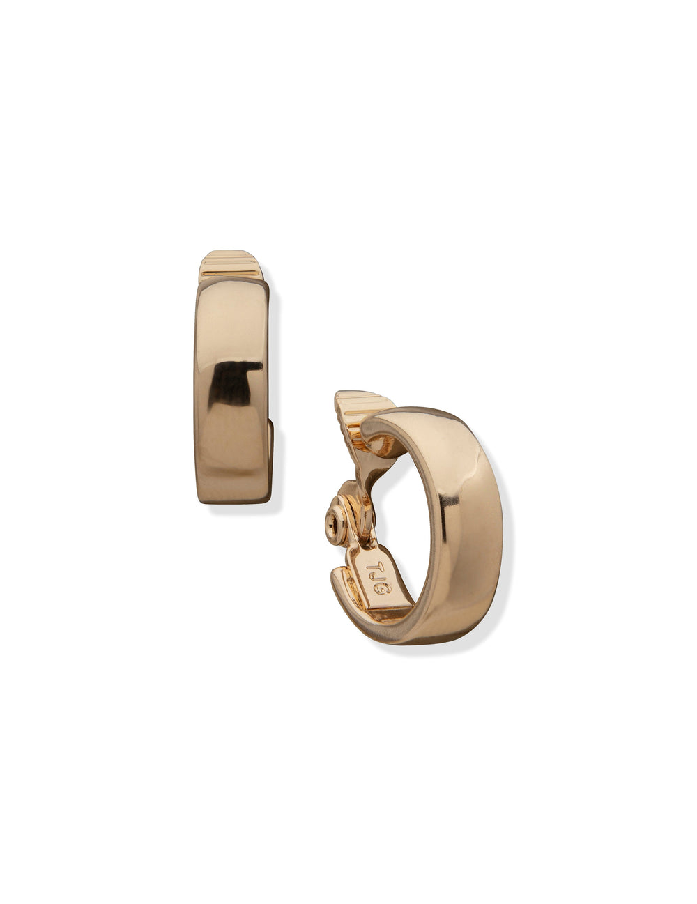 Gold-Tone Clip Hoop Earrings - Anne Klein