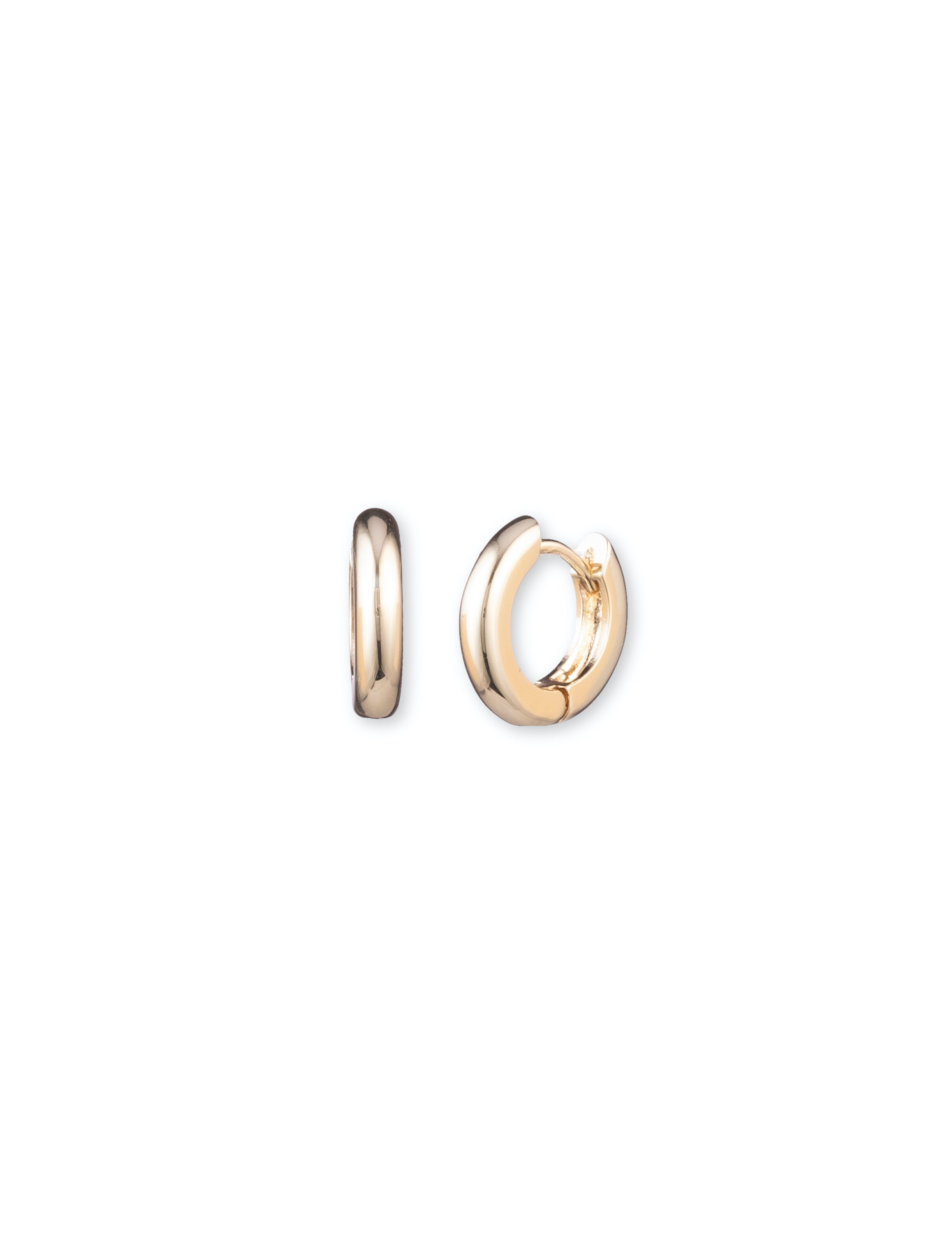 Anne Klein Gold-tone huggie hoop earrings - Anne Klein