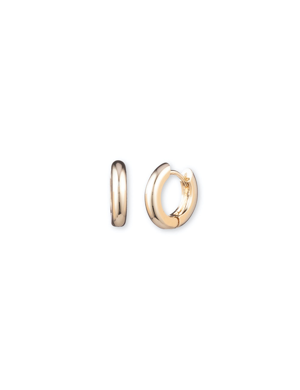 Anne Klein Gold-tone huggie hoop earrings - Anne Klein