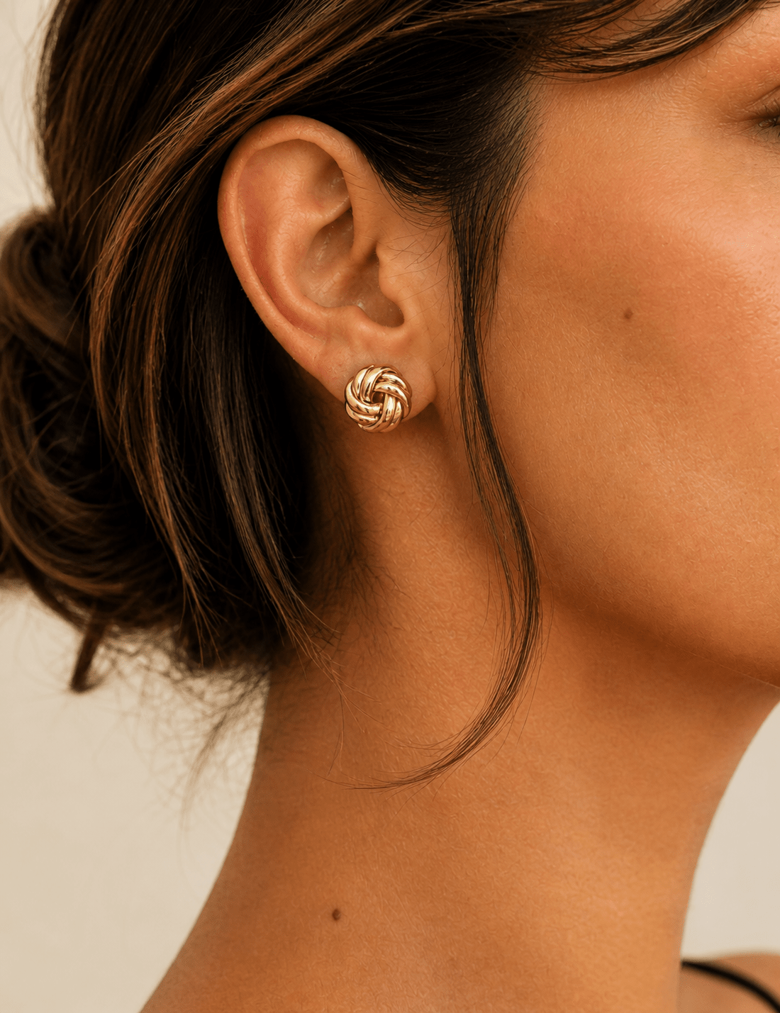 Gold-Tone Knot Stud Earrings - Anne Klein