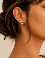 Gold-Tone Knot Stud Earrings - Anne Klein
