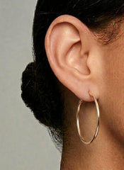 Medium Gold-Tone Hoop Earrings - Anne Klein