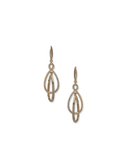 Twisted Orbital Earrings - Anne Klein